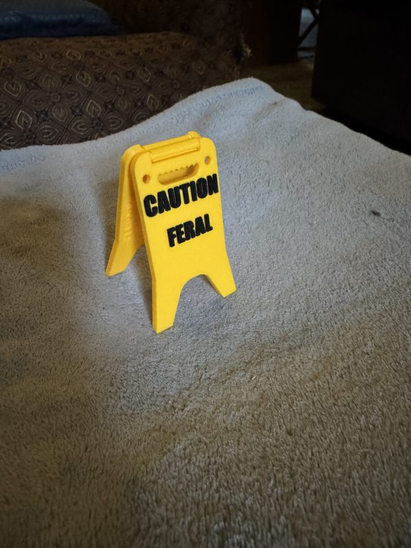 Caution Feral sign